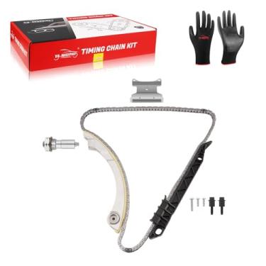 Imagem de YA-MAYPAY Kit de corrente de sincronização do motor com guia e tensor - DOHC, L4 2.4 2.2 2.0L - Compatível com veículos Chevrolet, Buick, GM, Roewe e Opel - 09-17 - Lacrosse, Regal, Malibu, Captiva e