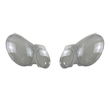 Imagem de Compatível com benz e-class w211 e240 e200 e350 e300 2005-2008 abajur dianteiro escudo da lâmpada farol capa sombra lente(1 Pair)