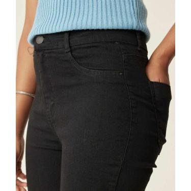 Imagem de Calça Feminina Skinny Jeans Bolsos Marisa-84203, Jeans preto, 36