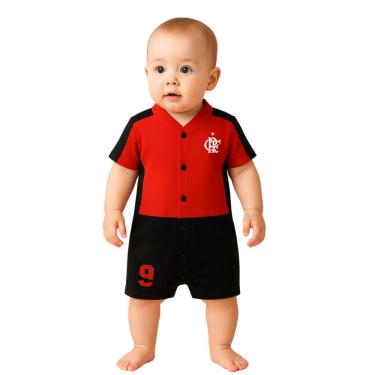 Imagem de Macacão Bebê Flamengo Curto Artilheiro Oficial