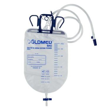 Imagem de Coletor De Urina Bolsa 2000Ml Valv Anti Ref E Filt Glomed