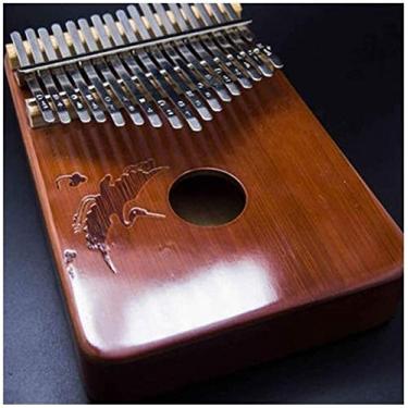 Imagem de Lss9azznmm 17 teclas Kalimba piano de polegar portátil Mbira Sanza corpo de madeira, presente para crianças adultos iniciantes profissionais (cor: 1) (3)