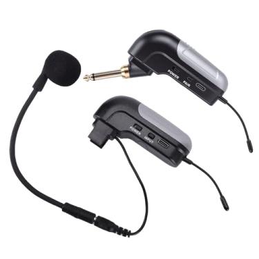 Imagem de Sanpyl Microfone para Violino e Violoncelo Sem Fio, Microfone Recarregável para Instrumento de Captação de Violino Com Transmissor e Receptor, Alcance de 30 M, Plug and Play para