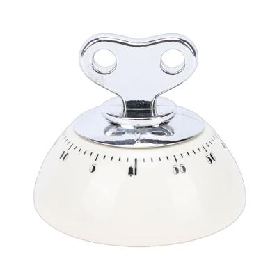 Imagem de Sanpyl Temporizador de Corda de 60 Minutos, Temporizador Mecânico Magnético para Cozinha, à Prova de água, para Leitura de Cozimento (Cor Creme)