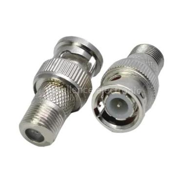 Imagem de Adaptador BNC RCA Macho Fêmea 10pcs Conector De Cabo Coaxial Conversor