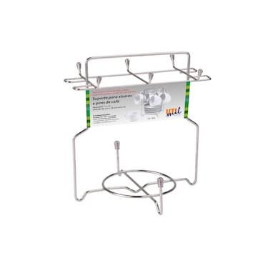 Imagem de Suporte Organizador para Xícaras e Pires Utimil Pintura Epóxi