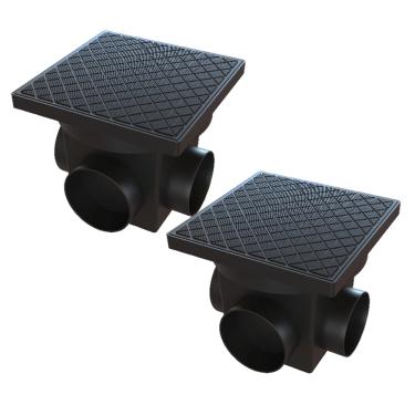 Imagem de Kit 2 Caixa de Inspeção DN100 Passagem Gordura 25x25cm 5 Lts