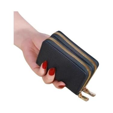 Imagem de Carteira Feminina De Grande Capacidade Com Zíper, Estilo Curto, Padrão