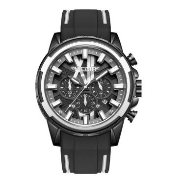 Imagem de Relógio Masculino Com Pulseira De Silicone Data Automática