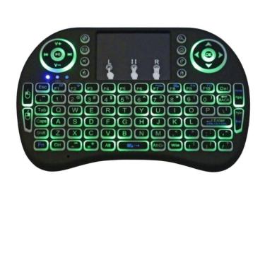 Imagem de Teclado Mini Portátil Keyboard Tvs Pcs Notes Com Led Noturno