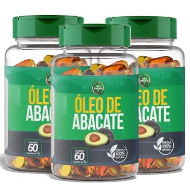 Imagem de Óleo de Abacate Premium 500mg - 60 Cápsulas - Rico em Ômega 6, 9 e Vitamina E - Suporte para Saúde Cardiovascular, Controle do Colesterol e Bem-Estar - Prensado a Frio e Alta Pureza - 3 potes