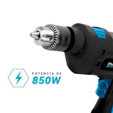 Imagem de Furadeira Philco Force 3000 RPM Mandril 13mm 850W PFU04, 110V