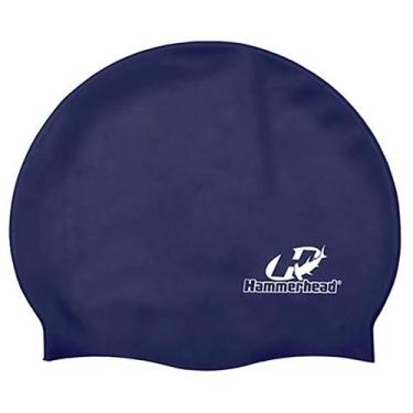 Imagem de Touca de Natação Grande Hammerhead Silicone Lisa XL, Azul escuro