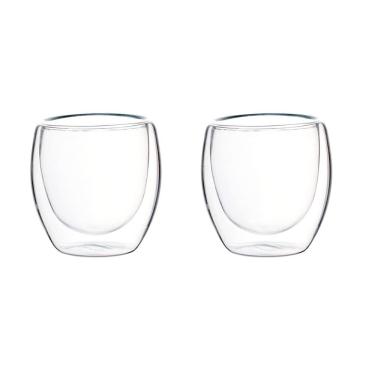 Imagem de Jogo De Copo De Vidro Duplo Borossilicato 02 Peças