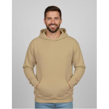 Imagem de Moletom Canguru Com Capuz Unissex Flanelado 100% Algodão - Luh Godinho