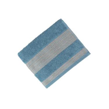 Imagem de Toalha De Rosto Siena De Algodão Atlantica Azul - Toalhas Atlantica, U