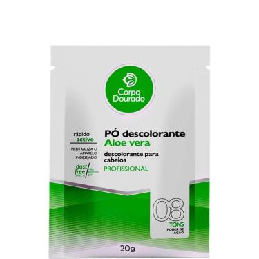 Imagem de Corpo Dourado - Pó Descolorante Capilar E Corporal Aloe Vera Sachê 20g