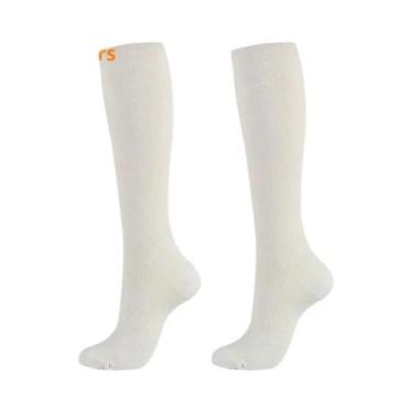 Imagem de Meias De Compressão Masculinas Até O Joelho, 2 Pares, Circulação Sangu