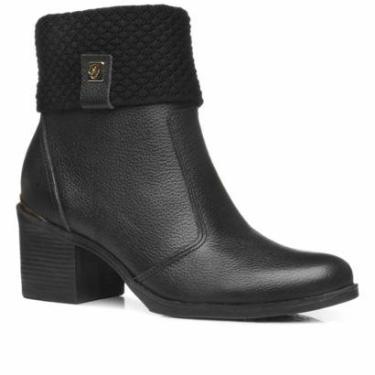 Imagem de Bota Feminina Pegada Coturno Couro Legitimo Cano Salto Médio-Feminino