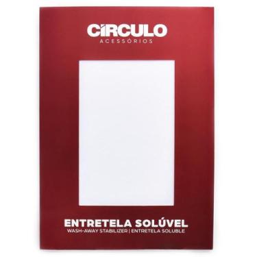 Imagem de Entretela Adesiva Solúvel para Imprimir - Círculo