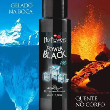 Imagem de GEL ESQUENTA E GELA POWER BLACK ICE 35ML HOT FLOWERS - Sensação Refres