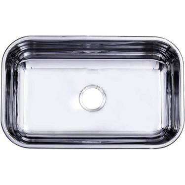 Imagem de Cuba Inox Tecnocuba n°2 funda 14 cm prof (56x34x14) aço inox 430 Acabamento Polido