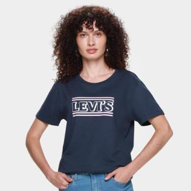 Imagem de Camiseta Levis Perfect Tee Feminina - Levi's, Marinho, G