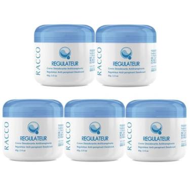 Imagem de Kit c/ 5 unid. Creme Desodorante Regulateur Pote Racco 60g