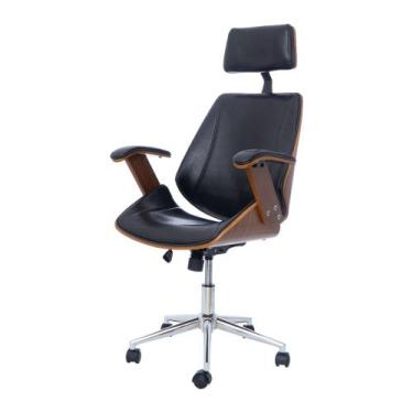 Imagem de Cadeira de Escritório Ergonômica Giratória Moderna Alta Presidente Lis