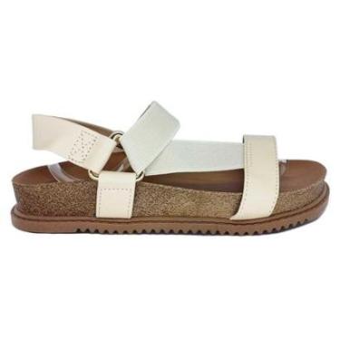 Imagem de Papete Feminino Beira Rio 8523109 Elástica Confort Nude 34-Feminino