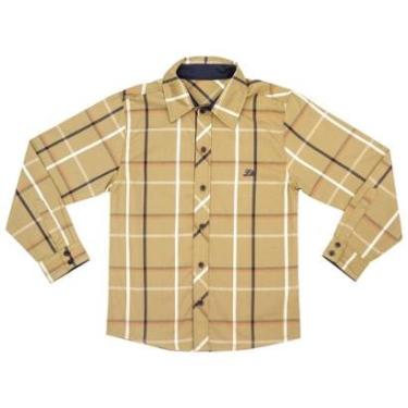 Imagem de Camisa Juvenil Look Jeans Manga Longa Burb - 14 - CAQUI-Masculino