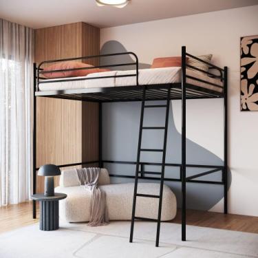 Imagem de Beliche Suspenso de Ferro Casal Nick - Camas & Beliches, Preto