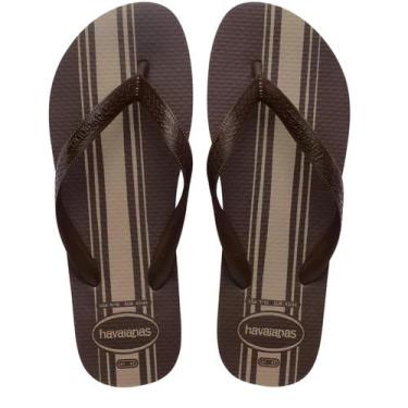 Imagem de Chinelo Masculino Havaianas Color Essential, Marrom, 45/46