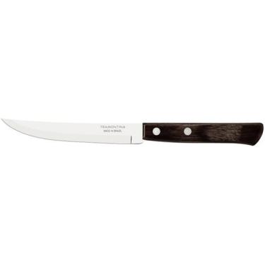Imagem de Faca Churrasco Tramontina Fio Liso Polywood Castanho 5 "
