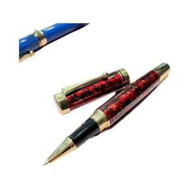 Imagem de Caneta-tinteiro De Metal De Luxo Com Tampa Ergonômica De Torção E Pont