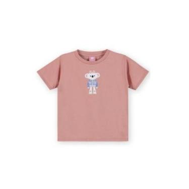 Imagem de Blusa Manga Curta Lilica Ripilica Estampa Jeans Wear Rosa-Feminino