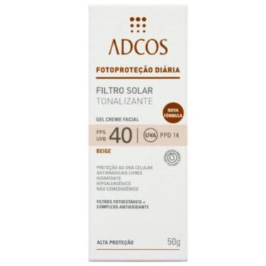 Imagem de Adcos Protetor Solar Gel Creme Tonalizante Fps 40 Beige 50g