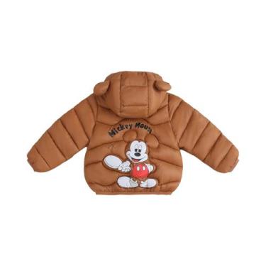 Imagem de Jaqueta Infantil De Inverno Com Capuz E Revestimento Térmico Mickey Mo