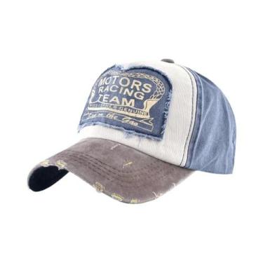 Imagem de Boné Snapback Unissex Vintage de Algodão  Chapéu Hip Hop com Remendo d