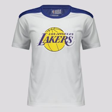 Imagem de Camisa NBA Los Angeles Lakers Majestic Infantil Branca-Unissex
