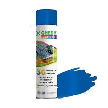 Imagem de Tinta Spray Chesy 400ml  Uso Geral -, AZUL MEDIO