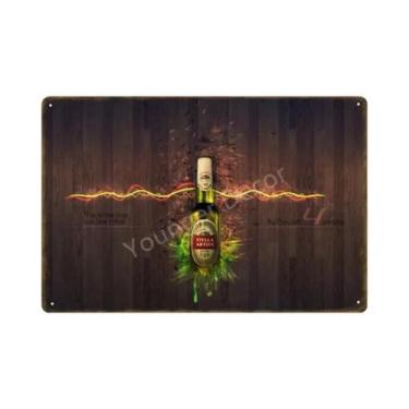 Imagem de Placa De Metal Vintage Stella Artois: Pôster Retrô Para Decoração De P