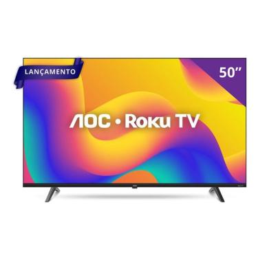 Imagem de Tv 50 Smart Roku UHD 4k 50u 7045/78g AOC
