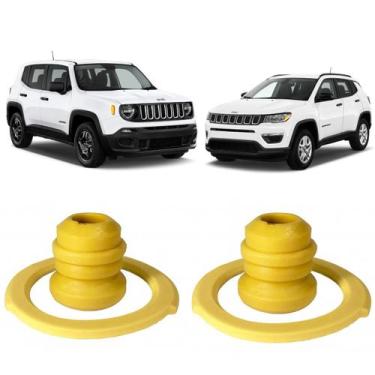 Imagem de Par Batente Suspensão Dianteiro Jeep Compass Renegade - Borfix