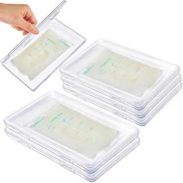 Imagem de Bandeja de armazenamento de leite materno Hushee 20x12x1,7 cm 6 unidad