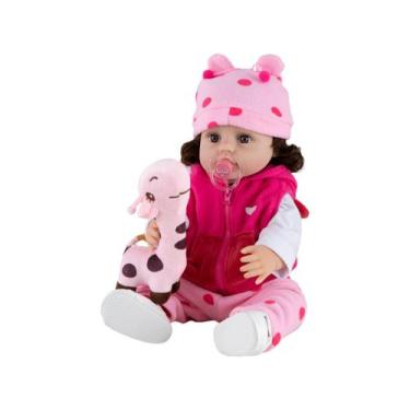 Imagem de Bebê Girafinha Reborn DY0001-GF Lullie Dolls 48cm  - com Acessórios, G