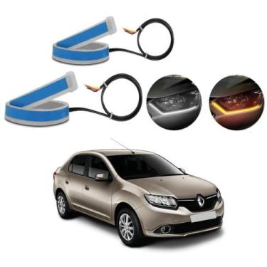 Imagem de Kit Fitas Led DRL Farol + Seta 12v 60cm Symbol 2009 2010 2011 2012 - L