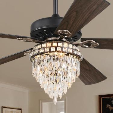 Imagem de Ventilador de Teto Fanbulous 60" Crystal Fandelier 6 Velocidades DC