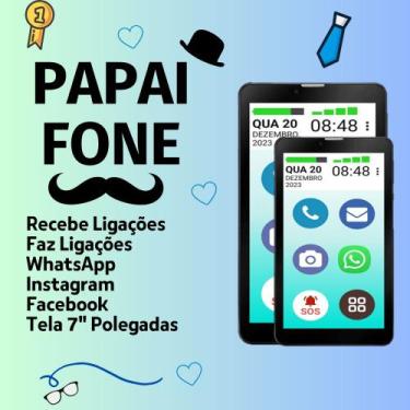 Imagem de Tablet papaifone 3g 32gb dual tela 7 botão sos faz ligação - MULTILASE