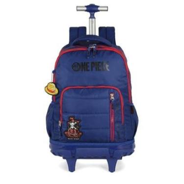 Imagem de Mochila de Rodinhas 360 Média Juvenil Náilon One Piece com Chaveiro-Masculino